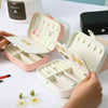 Leather Jewelry Box Organizer Portable Travel Jewellery Ornaments Storage Case