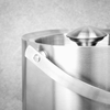 2L Ice Bucket with Tongs & Lid Insulated Double Walled Steel Cooler M&W