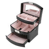 3 Layers Vanity Case Beauty Box Make up Jewelry Cosmetic Nail Storage Box Case