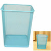 Mesh Bins Waste Rubbish Paper Wastebasket Trash Can Dustbin Metal Square Bin New