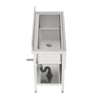 Stainless Steel Sink Commercial Restaurant Kitchen Prep Storage Shelf Basin 47in