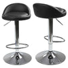 2* Bar Stool Leather PU Swivel Gas Lift Foot Rest Chair Kitchen Breakfast Seat