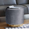 Velvet Pouffe Footstool Dressing Table Chair Padded Make-Up Stools Kids Seats UK
