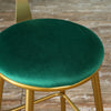 2x Velvet Bar Stools Bar Chairs Breakfast Dining Stools Home Office Kitchen Bar