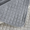 Stylish Bedspread Quilted Comfortable Bedding Cover Double Sided Polyester Grey