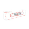 Modern Large TV Unit Stand Cabinet White Matt Body and High Gloss Doors FREE LED