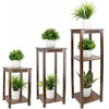 Bamboo Plant Flower Stand Sofa Side End Table Living Room Bonsais Display Decor