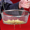 Non Stick Chip Pan Set Fryer Deep Fat Frying Basket Pot Kitchen With Glass Lid