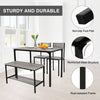 Modern 2/4 Seat Dining Table and Chairs Set Metal Wood Kitchen Home Restaurant