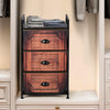 Storage Cabinet Organizer Unit 3 Drawer Fabric Dresser Tower Bedroom Nightstand