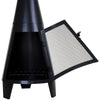 Garden Chimenea Steel Chimnea Chiminea Patio Heater BBQ Chimney Fire Pit Black