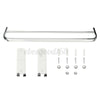 60cm Towel Rail Rack Holder Wall Mounted Bathroom Double Rod Kitchen Shelf Hooks