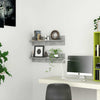 Wall Shelves 2 pcs Concrete Grey 80x11.5x18 cm Chipboard Living Room Hot Sale