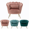 Upholstered Oyster Armchair Scallop Tub Chair Cocktail Wing Back Lotus Seat Sofa