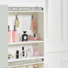 Dressing Table Make-Up Desk w/ Sliding Mirror Drawers Vanity Stool Set Bedroom