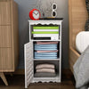 Modern Bathroom Furniture Cabinet Wood Corner Shelf Cupboard Storage Unit 80cm