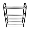 4 TIER SHOE RACK STORAGE ORGANISER STAND SHELF SHOE TRAINERS HOLDS 6-8 PAIRS