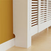 Extra Large Extendable Radiator Cover Modern White Painted MDF Cabinet to 240cm