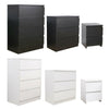 Modern Chest of Drawers Bedside Table Cabinet Nightstand 2/3/4 Drawers Bedroom