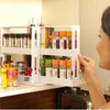 Rotating Spice Rack 2 Tier Holder Herbs Spices Jars Stand Kitchen Storage Slide