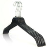 Hangerworld 43cm Strong Black Plastic Clothes Hangers Shirt Coat Dress Garment