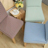 Stripe Dining Chair Covers Washable Stretch Chair Slipcover Removable Cover