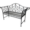 Garden Metal Wood Bench Outdoor Seating Cast Iron Rustic Patio 2 3 Seat Cushion