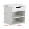 Shoe Bench Shoes Storage Rack Wooden Cabinet Padded Seat Cushion Stool Hallway