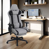 Ergonomic Gaming Chair Massage Office Computer Seat 2D Armrest Recliner Grey