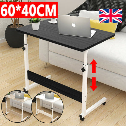 Adjustable Portable Laptop Table Computer Notebook Desk Trolley Sofa Bed Tray UK