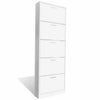Wooden Shoe Cabinet Storage Cupboard 2/5 Drawer Hallway Footwear Organizer Rack