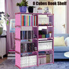 5 Tier Bookcase Shelf Drawer Racking Storage Shelving Units Heavy Duty Shelves