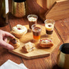 Chopping Board Set of 3 Cutting Block Bamboo Wooden Food Boards With Stand