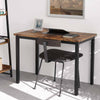 100cm Computer Desk Home Office PC Study Desk - Wood Metal Industrial Rustic