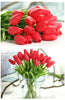 1-50PC Artificial False Tulip Flower White Fake Bouquet Home Wedding Party Decor