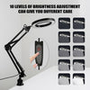 LED Desk Lamp 5X Magnifier Glass Light Stand Clamp Foldable Beauty Magnifying UK