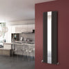 Vertical Designer Mirror Anthracite Radiator Oval Column Panel Tall Rad 1800x500