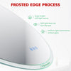 Bluetooth Round Bathroom Mirror With LED Light Illuminated Touch Sensor Demister