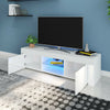 Modern LED Light TV Stand Table With Shelves High Gloss Living Room Furniture