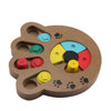 Pet Dog Wooden Game IQ Training Toy Interactive Food Dispensing Puzzle Plate UK