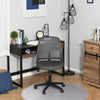 Vinsetto Mid Back Office Swivel Chair Mesh Fabric Computer Study Armless, Grey