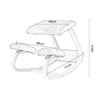 Ergonomic Kneeling Chair Rocking Posture Wood Stool for Home Office & Desk Chair