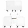 Home Storage Coffee Table High Gloss White 60x60x38 cm Chipboard Living Room