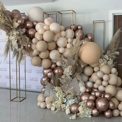 Apricot Champagne Cream Balloon Garland Arch Kit Wedding Baby Shower Party Decor