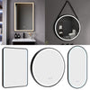 Modern Illuminated Bathroom Mirror With LED Light Demister Pad Touch Switch