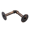 4Pcs Pipe Shelf Brackets Industrial Iron Rustic Wall Floating Shelves Supports