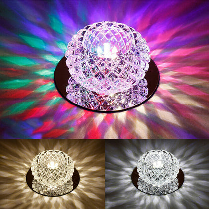 5W Crystal LED Ceiling Light Fixture Pendant Lamp Lighting Chandelier Spot UK