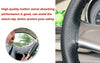 Universal Car Steering Wheel Cover Protector Glove Perforated Black Pu Leather