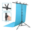 T-Type Adjustable Photography Background Support Stand Kits with 4 Clip