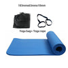 10MM THICK GYM YOGA MAT FITNESS PILATES WORKOUT GYMNASTICS + CARRIER STRAP